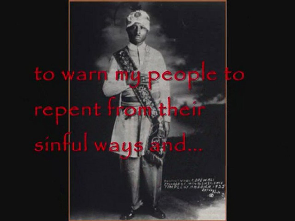 Noble Drew Ali... on black