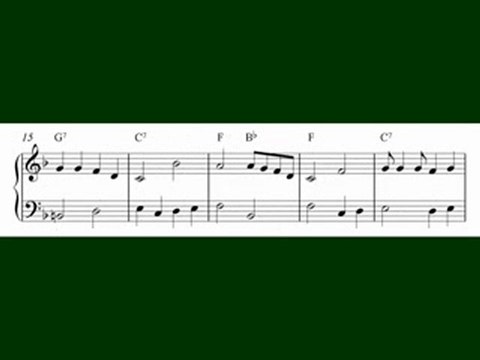 Go, Tell It To The Mountain, Christmas piano sheet music