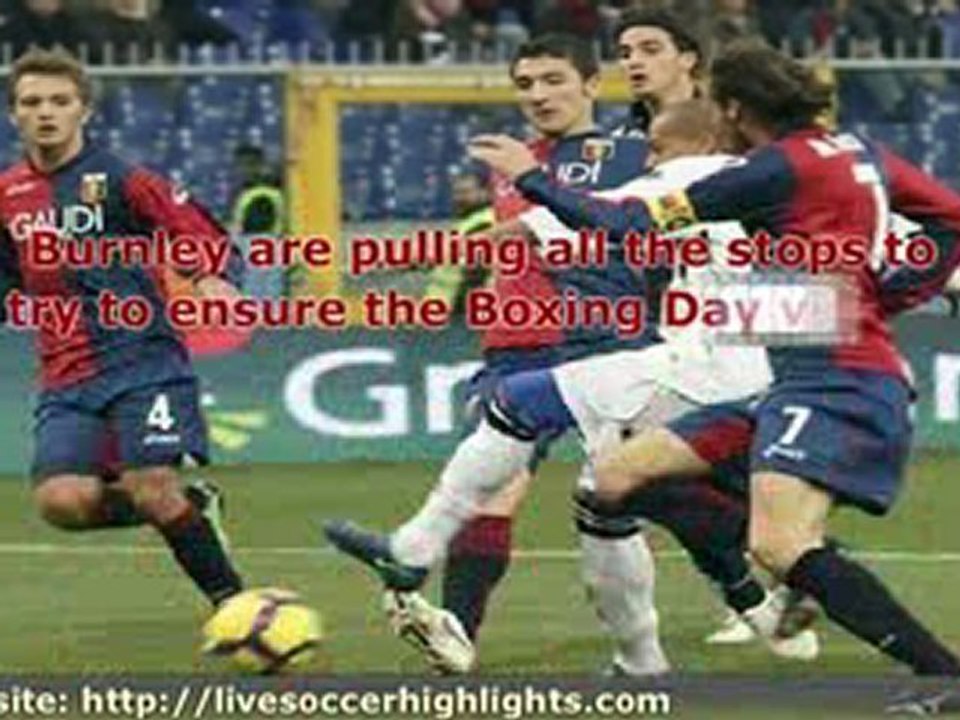 Burnley  v  Bolton Wanderers 26/12/09