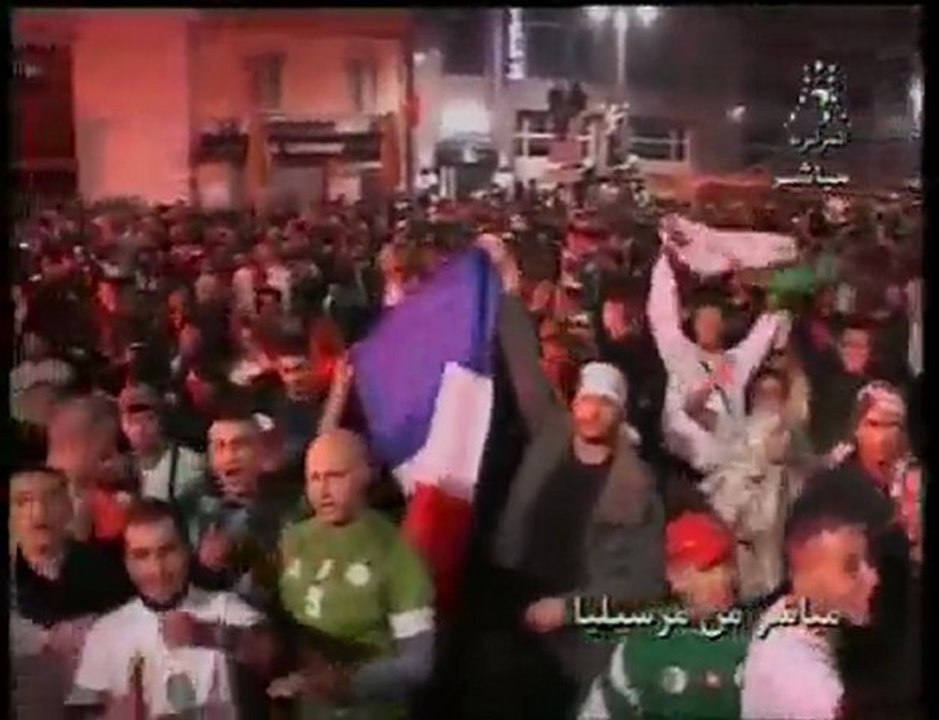 Marseille après la qualification des fennecs du desert