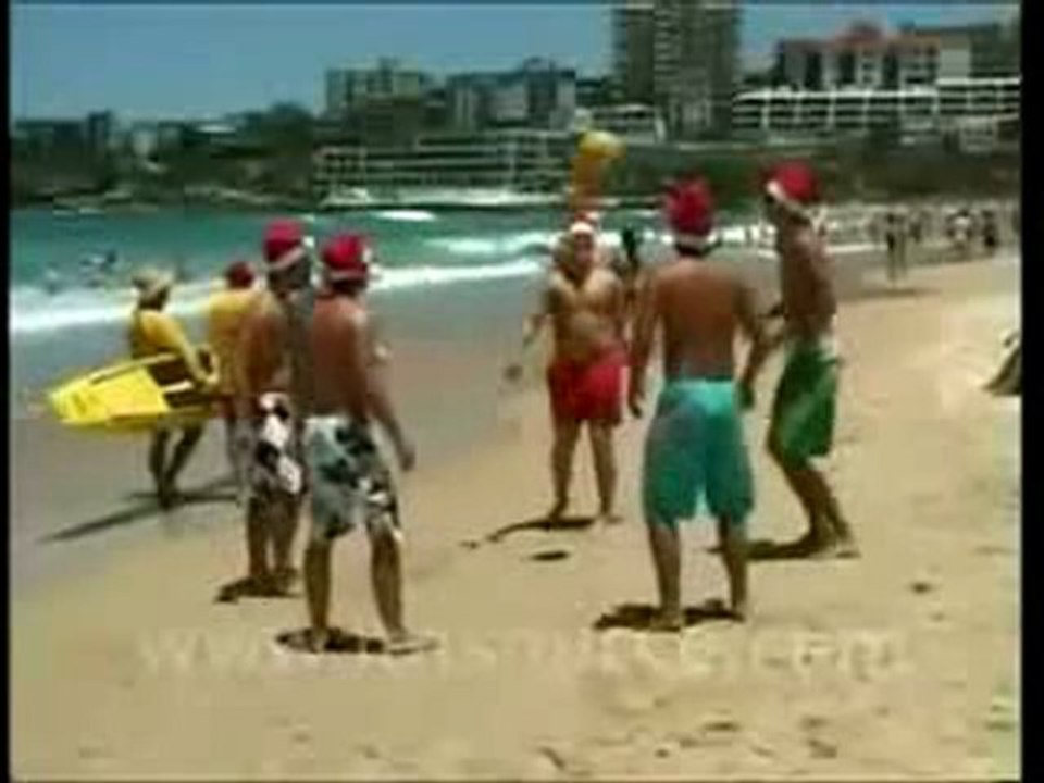 sörfçü noel babalar!!