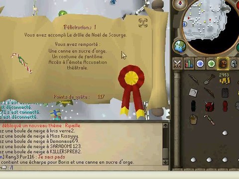 runescape walkthough noël partie 5 : enfin la fin >.