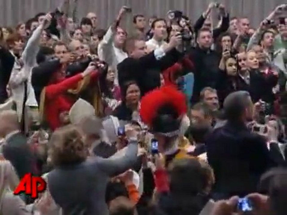 Pope Knocked Down at Christmas Mass.