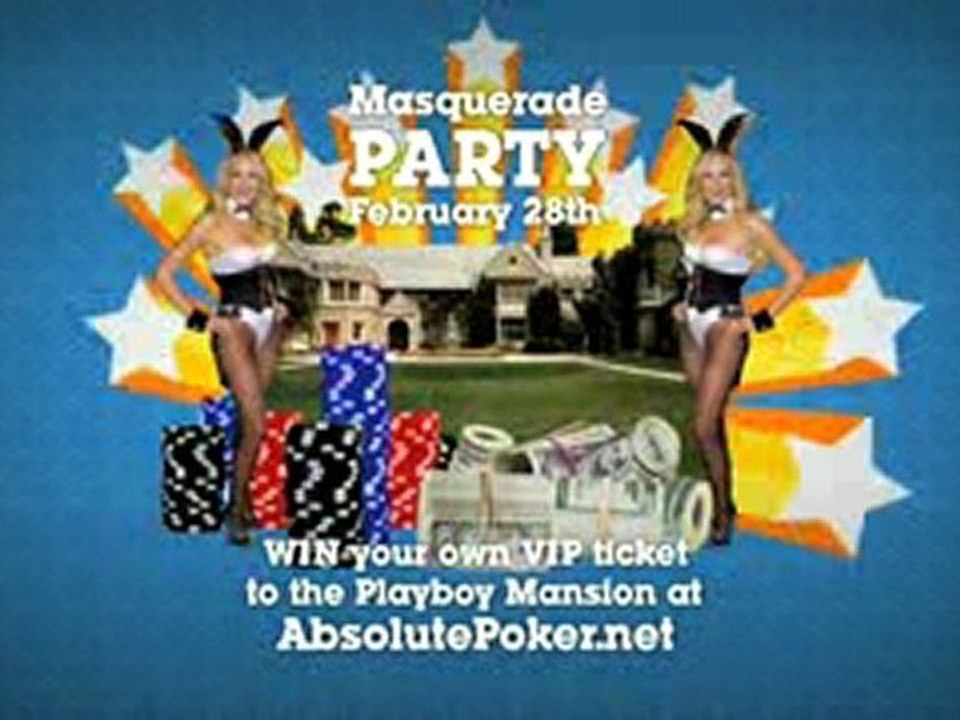 Casey Durkin models for Playboy's absolute poker commercial