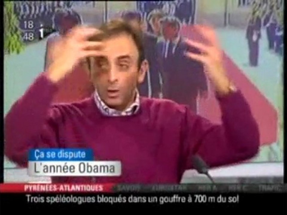 ZEMMOUR Obama a le prix Nobel de la paix parcequ'il est noir