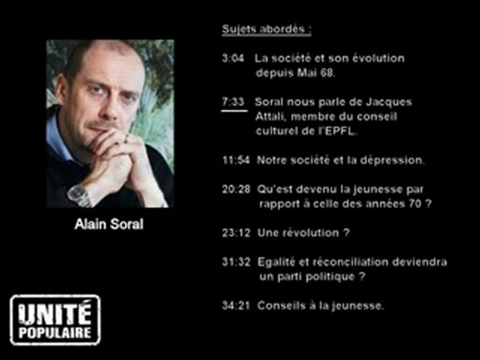 Alain soral et la societé partie 1/2