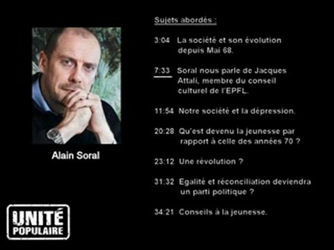 Alain soral et la societé partie 1/2