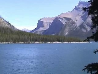 Lake Minnewanka, Deep Blue, + Big Horn Sheep, Canada