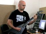 Simon Frech of 'Zero Degrees Freedom' plays riffs of 'In A D