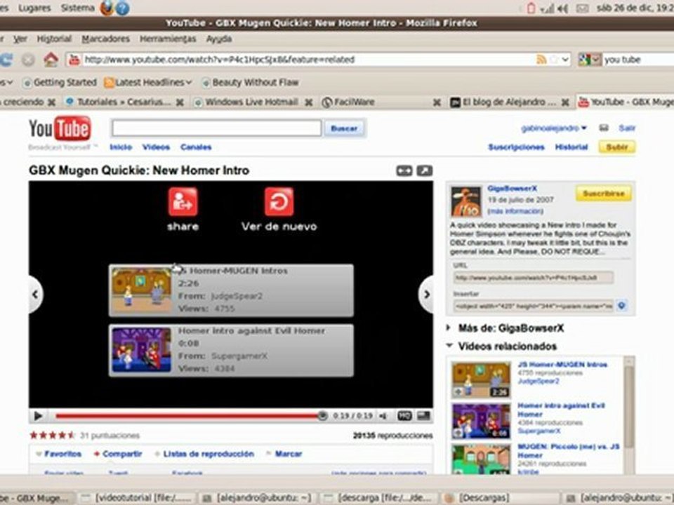tutorial para guardar videos en linux