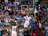 NBA Ryan Hollins blocks Randy Foye's shot during the first q