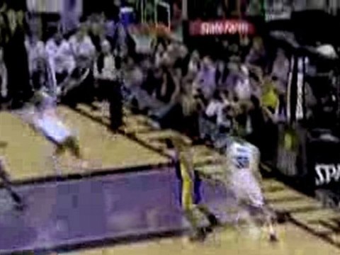 NBA Spencer Hawes alley-oop to Jason Thompson.