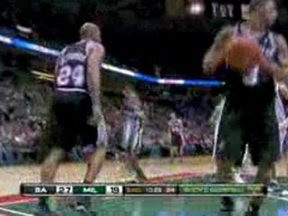 NBA Jodie Meeks picks off the pass and takes to the other en