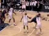 NBA Josh Smith steals the pass and finishes with an easy sla
