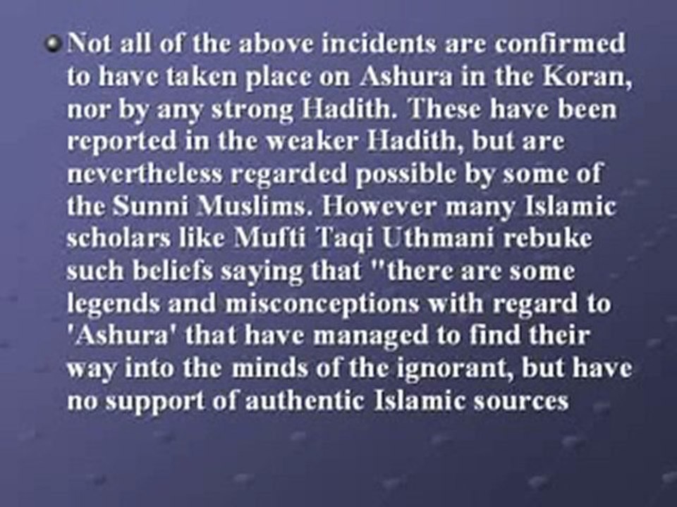 Ashura -10th Muharrm