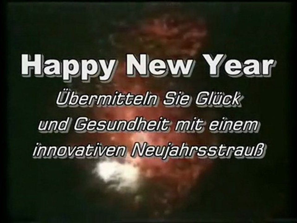 Happy New Year - Frohes neues Jahr 2010 - Blumen Burkard