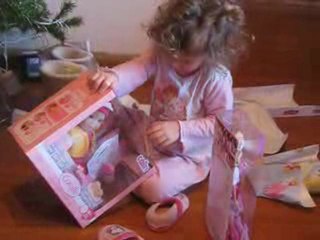 Deballage des cadeaux à Orcières