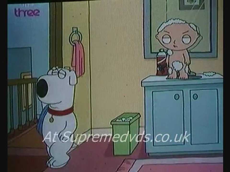 Family Guy Brian Catches Stewie Shaving His Bum