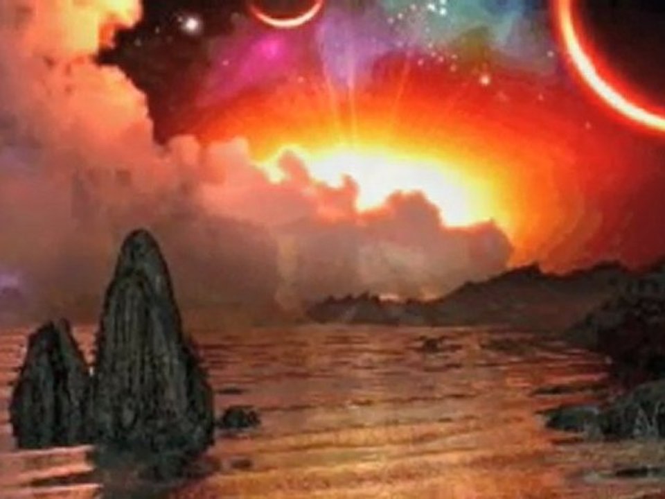 Pleine lune sur la rue bleue