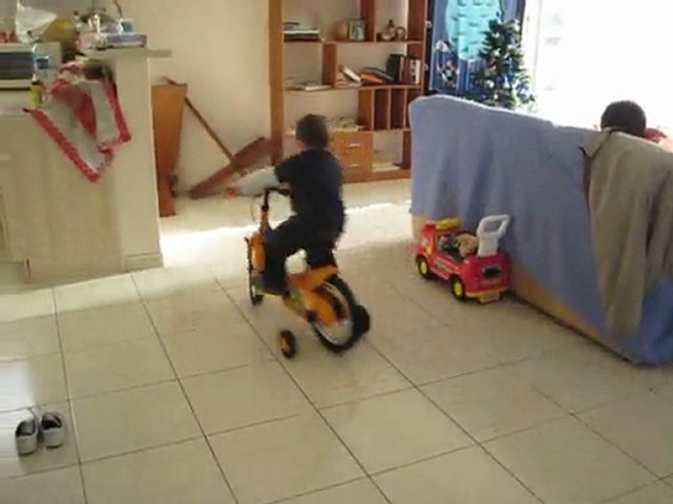 le velo dans la maison ....