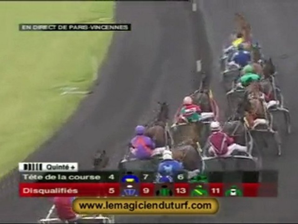 La vidéo du quinté à Vincennes Dimanche 27 décembre 2009