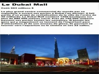 DUBAI ET CES HOTEL DE REVE