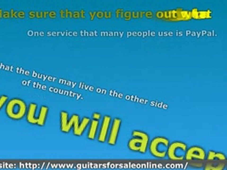 Selling Your Guitar Online