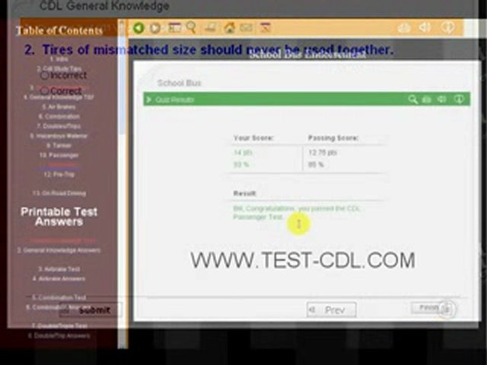 MARYLAND CDL PRACTICE TEST SOFTWARE- Answers to the ...