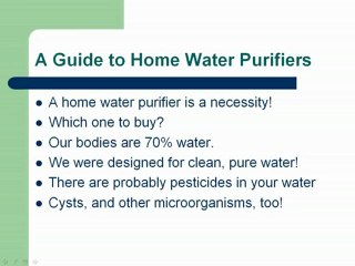 Guide to Home Water Purifiers