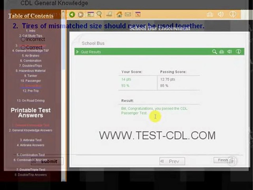 NEVADA CDL PRACTICE TEST SOFTWARE- Answers to the ...