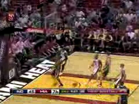 NBA Dwyane Wade strips the ball from Troy Murphy and takes t