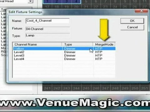 DMX Lighting Software: The Edit Fixture Settings