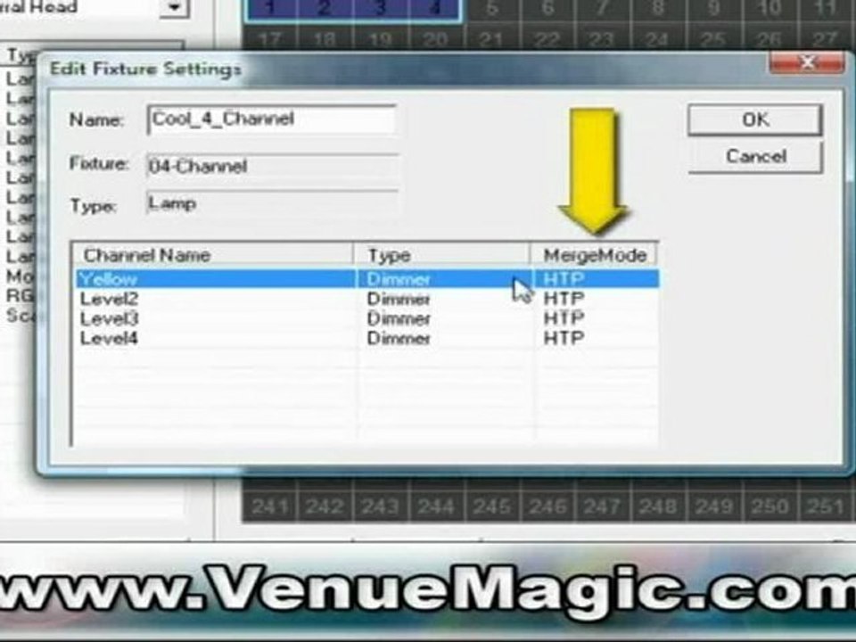 DMX Lighting Software: The Edit Fixture Settings
