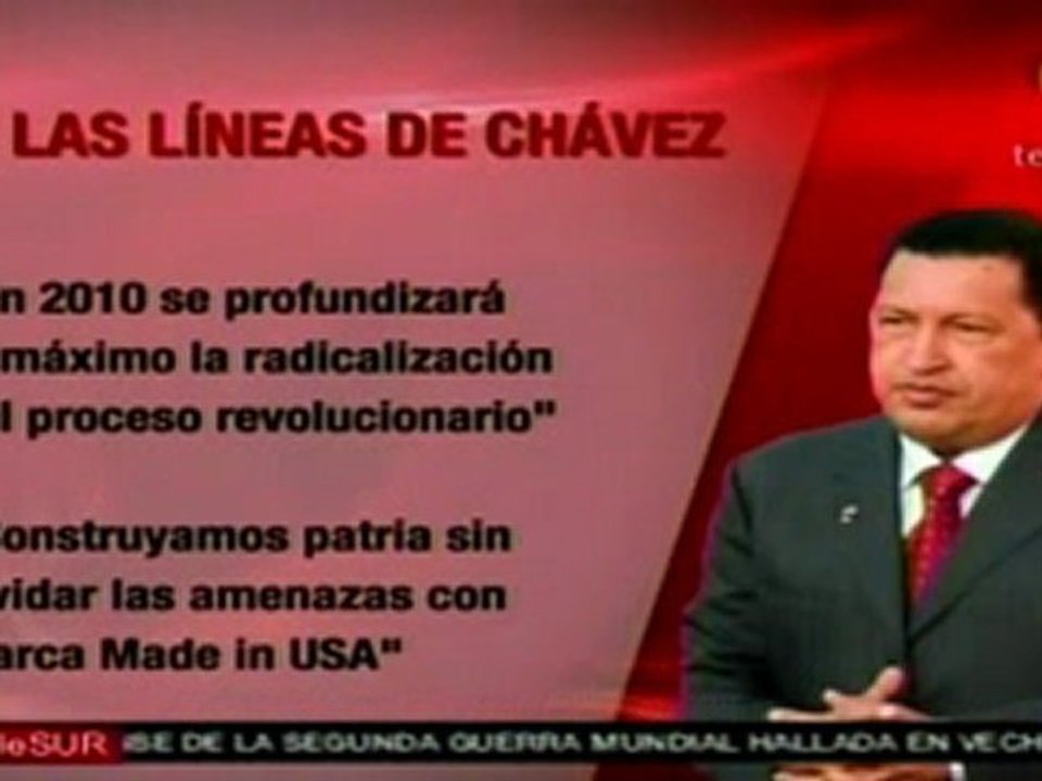 En 2010 Venezuela profundizara revolución: Chavez
