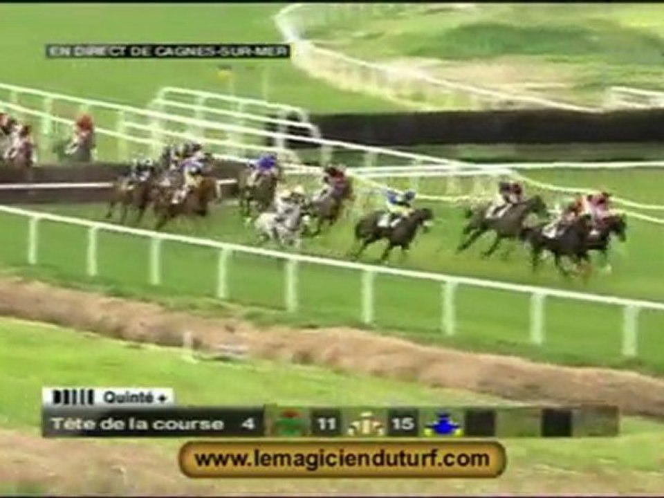 La vidéo des courses Quinté à Cagnes Lundi 28 décembre 2009