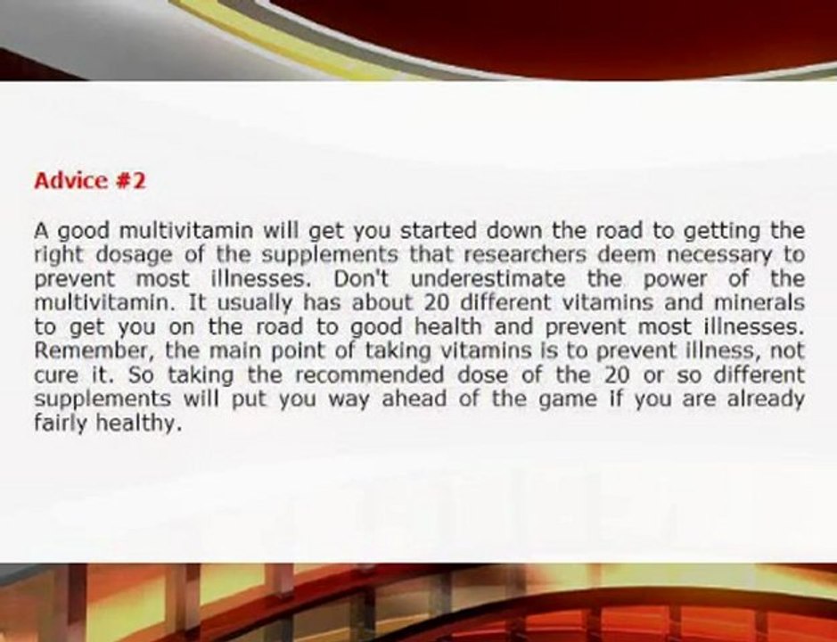 Deciding What Vitamins and Supplements to Take