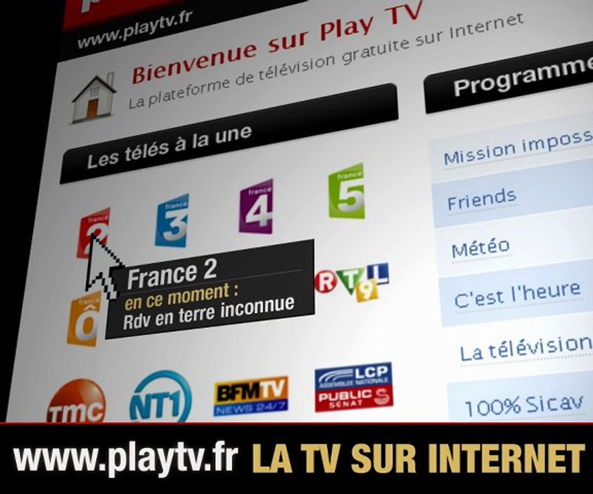 Play TV - Regarder la télévision sur internet