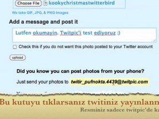 Twitlerinize RESİM ekleyin. Basit ve pratik bir yöntem