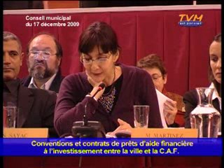 Conseil municipal 17/12/2009 - Questions 12 et 13