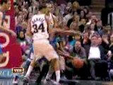 NBA Devin Harris picks Kevin Durant's pocket, spins around t