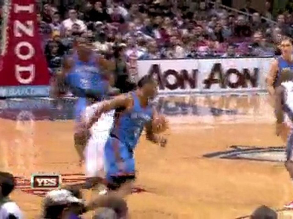 NBA Devin Harris jumps in the passing lane and takes this ba