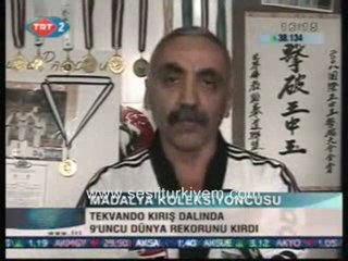 Ali bahcetepe TRT de Taekwondo Dünya kırış rekortmeni