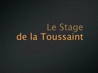 stage de golf de la toussaint
