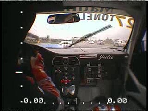 carrera cup 2009 Nogaro Porsche Julie début de course