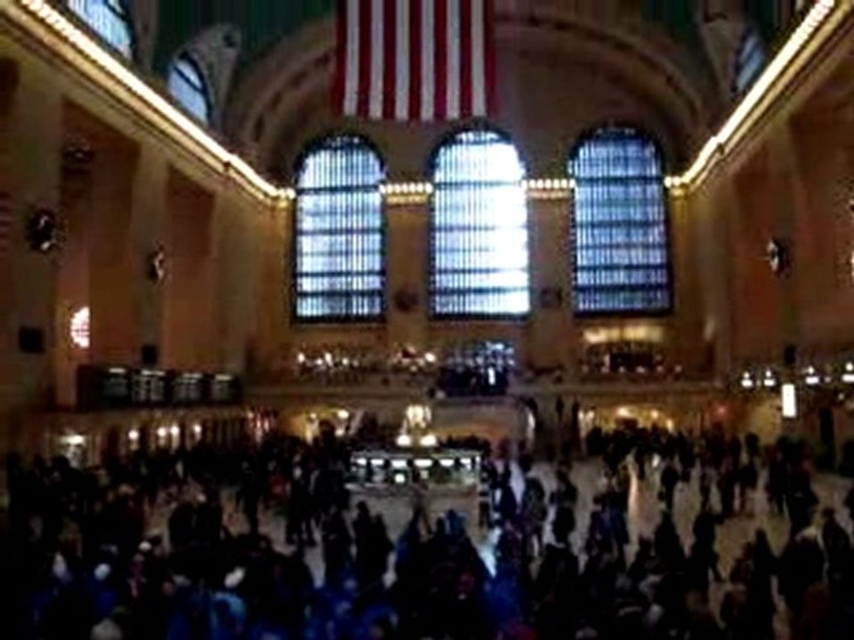 Laser show at Grand Central