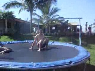 Orlando e Leandro no pula-pula