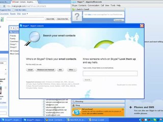 Import CSV into Gmail into Skype into $