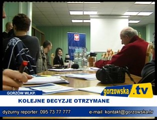KOLEJNE DECYZJE OTRZYMANE