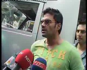 Sanjay Dutt and Sunil Shetty shoot for