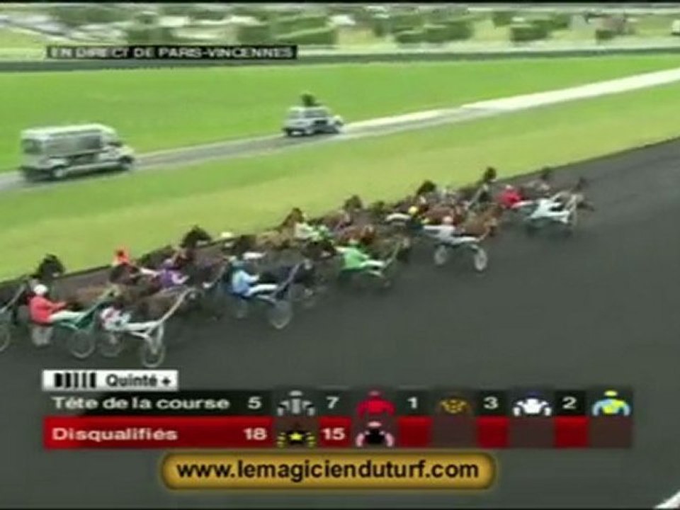 La Vidéo du Quinté à Vincennes Mercredi 30 décembre 2009